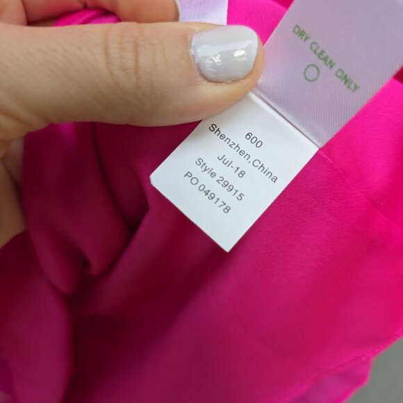 Lilly Pulitzer 29915 Caroline Tunic Dress Starry Chiffon Pinata Pink Size 4 - Picture 5 of 5